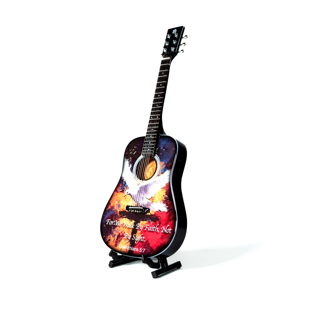 Corinthians 5:7 Miniature Guitar