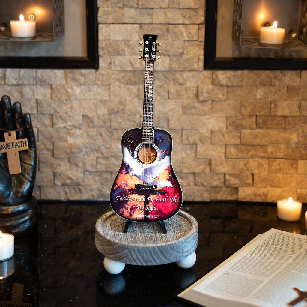 Corinthians 5:7 Miniature Guitar
