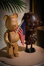 Handcrafted Tycoco Wooden Sculpture - 15" Tall