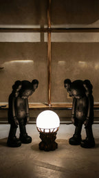 Handcrafted Solid Wood Table Lamp