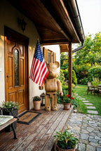 Handcrafted Wooden Bear Sculpture