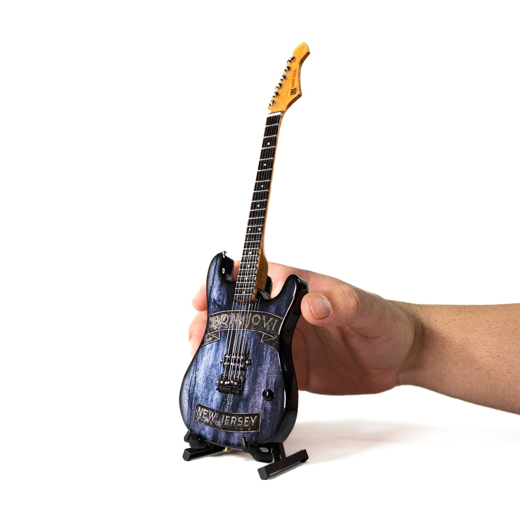 Bon Jovi New Jersey Miniature Guitar