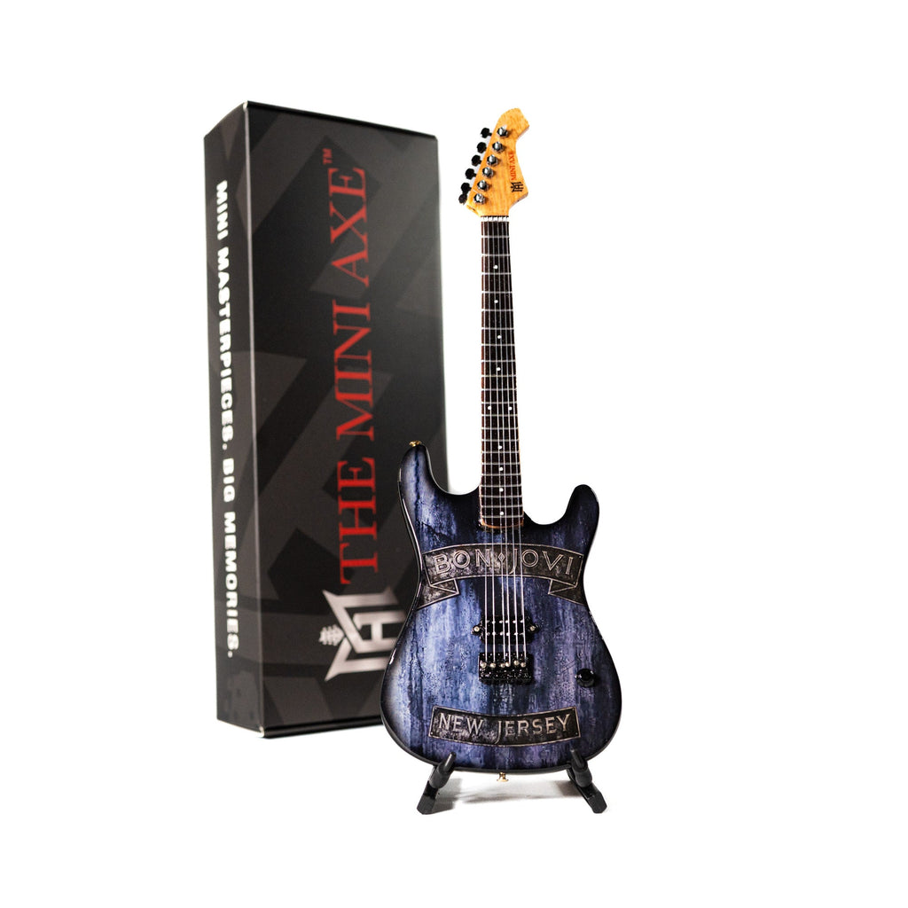 Bon Jovi New Jersey Miniature Guitar