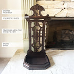 Vintage Inspired Intricate Metal Umbrella Stand