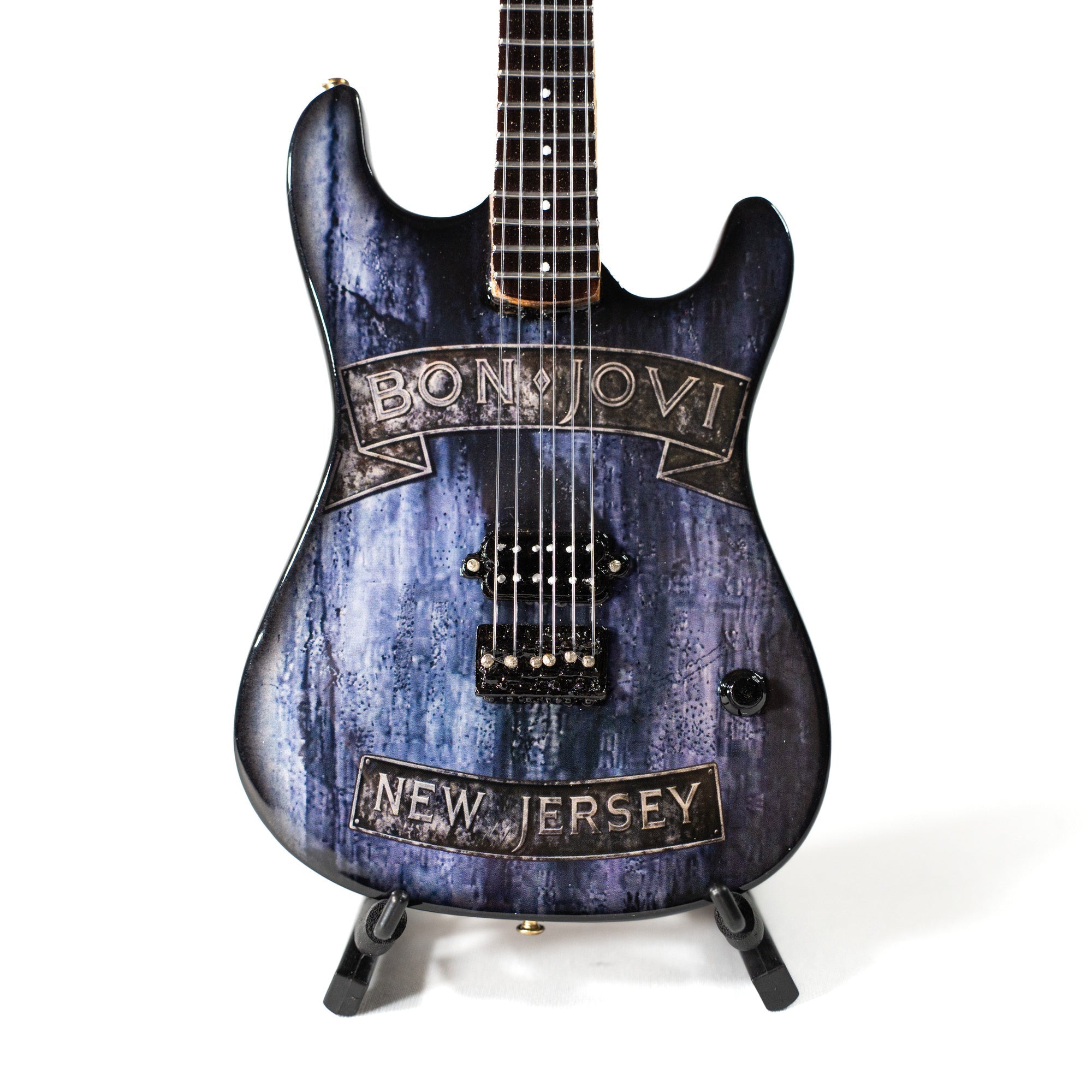 Bon Jovi New Jersey Miniature Guitar