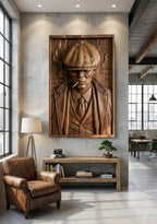 Peaky Blinders: Thomas Shelby 3D Wooden Relief Wall Art Carving